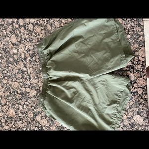 Men’s Green running shorts medium